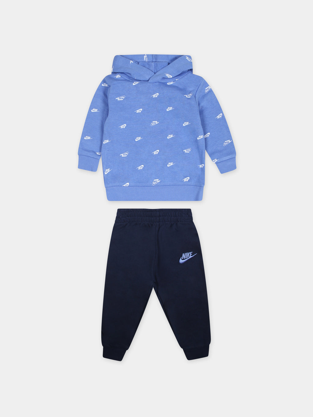 Blue suit for baby boy with logo